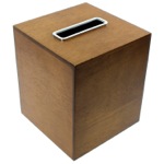 Gedy PA02-31 Tissue Box Made From Wood in a Brown Finish